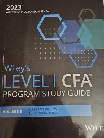 Материалы для подготовки к CFA уровень 1 (level 1) 2023 книги