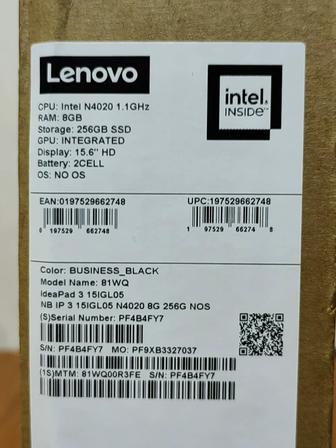 Продаю новый ноутбук, Lenovo Ideapad 3