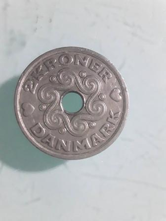Монета Danmark kroner