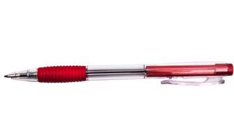 Ручка шариковая автоматическая Dolce Costo, красн. с резиновым держателем