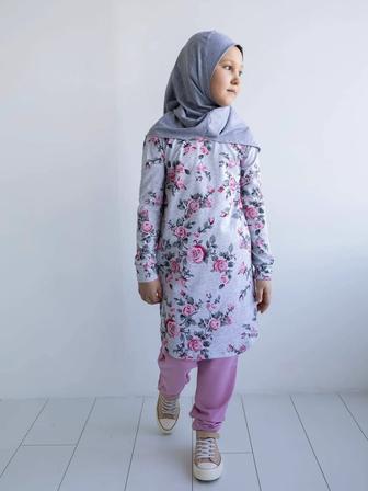 Хиджаб детский. Комплект туника-штаны