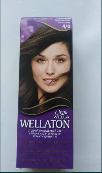 Краска для волос Wellaton 4/0 тёмный шоколад