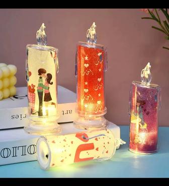 Светильник свеча с тематикой для влюблённых