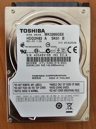 Hdd Toshiba MK3265GSX 2.5 320GB SATA2