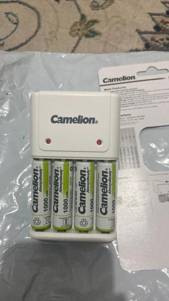 Перезаряжаемые батарейки с зарядным устройством Camelion 4шт 1000mAh