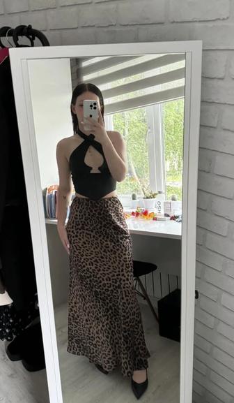 Новая леопардовая юбка 42 s