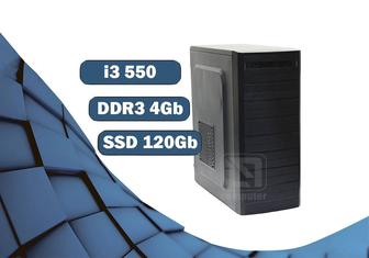 i3 550/ 4Gb SSD HD Graphics Компьютер офисный на SSD