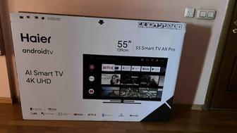 Haier 55 Smart TV AX Pro 140 см черный