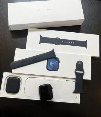 Продам Apple watch 9 45mm ( абсолютно новые ) с гарантией год , состояние и