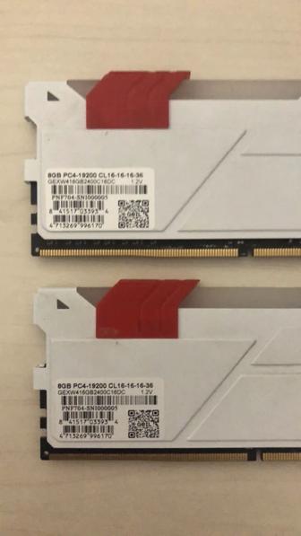 DDR-4 DIMM 16Gb/2400MHz PC19200 Geil EVO X, 2х8Gb Kit, White,