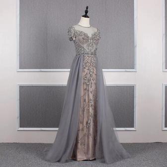 Дубай Кристалл короткий рукав вечерние платья дизайн 2023 роскошное Русалка