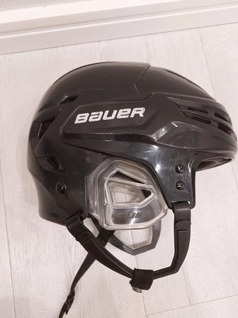 Черный шлем детский Bauer RE-AKT 95 без маски (топовая модель), размер S