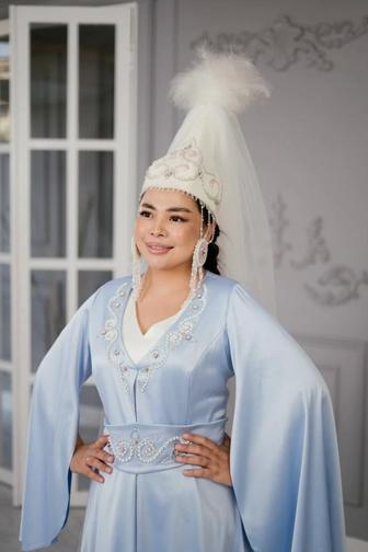 Узату прокат голубой камзол и платье в Алматы