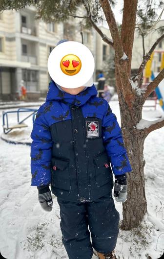 Детская зимняя куртка с комбинезоном