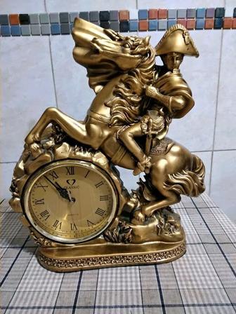 Каминные часы Наполеон40 см, тяжёлые, идеальное состояние