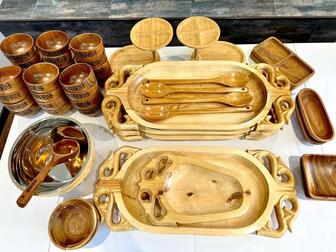 Аренда деревянной посуды