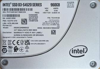 Продам серверный Intel SSD D3-S4520 на 960ГБ