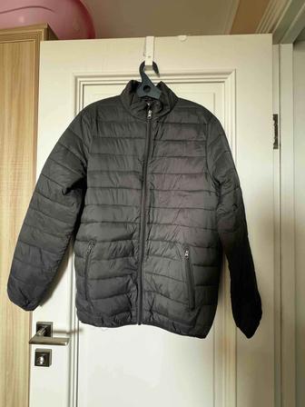 Подростковая куртка на тонком синтепоне, серый, 46р, .