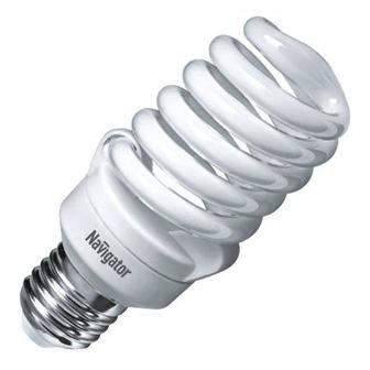 Лампочка, лампа энергосберегающая. 25 ВТ. Белый тёплый свет.