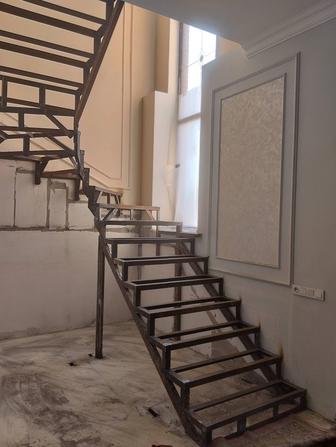 Лестница. Металлокаркас лестниц- расчёт оптимальной конфигурации, монтаж.