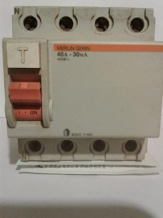 дифф выключатель нагрузки ВД63 40 А 30мА
