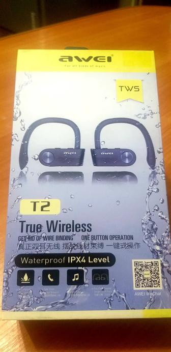 Bluetooth- наушники awei T2 , TWS.
