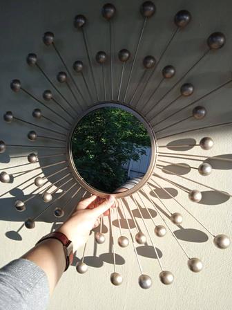 Зеркало солнце круглое с лучами