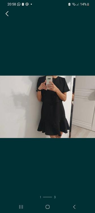 Платье чёрное xs s