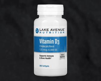 Lake Avenue Nutrition | Витамин D3, 5000 МЕ