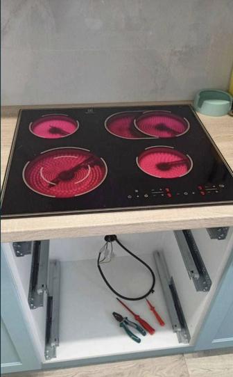 Подключение установка плиты ремонт Пицца печка фритюр