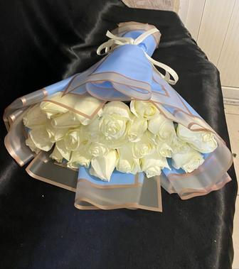 Бесплатная доставка цветы розы хризантемы гипсофила Алматы