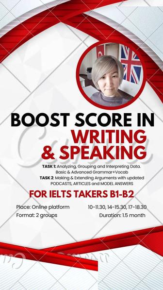 Супер курс ELTS Writing Speaking 7. Продам готовый пакет