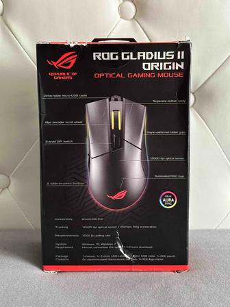 Мышь Asus ROG Gladius II Origin, Black, USB