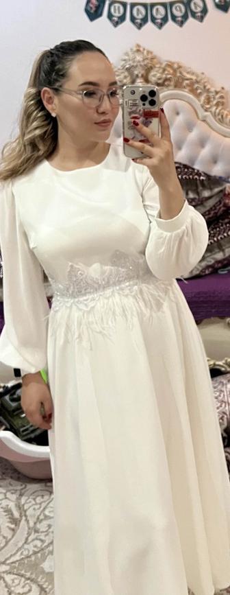 Белое платье 44 размера