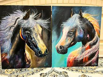 Картины - Лошадь пара влюбленных