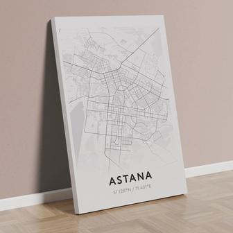 Картина на холсте с подрамником Астана