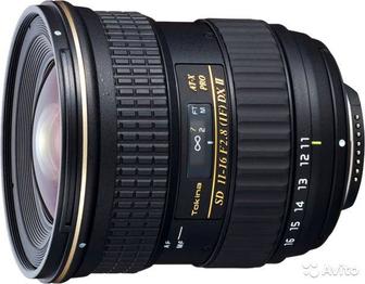Объектив Tokina AT-X 11-16mm F2.8 pro DX LLC to fit Nikon