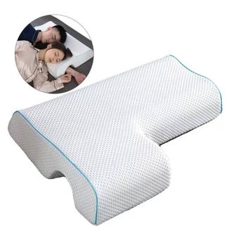 Ортопедическая подушка для двоих, с вырезом для руки