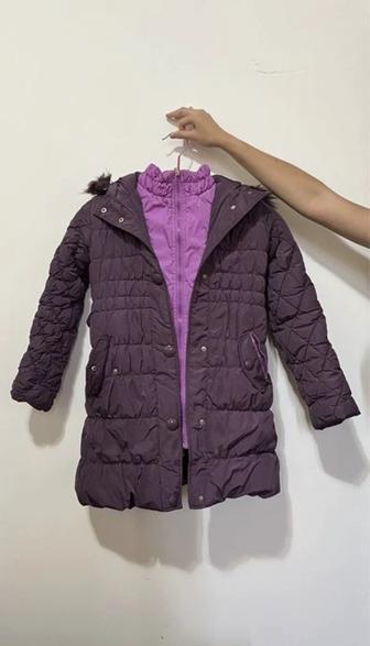 Куртка-пуховик для девочки 8-10 лет