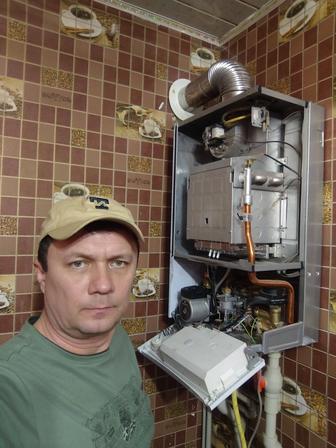 Ремонт и обслуживание настенных газовых котлов и газовых колонок автомат.