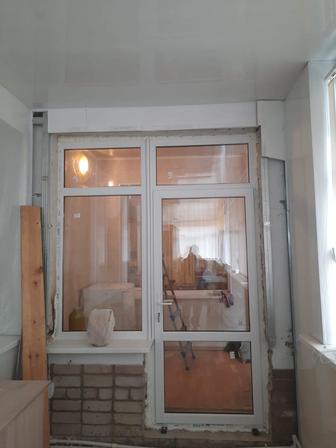 Окна Двери Витражи пластик, алюминий-монтаж, ремонт, изготовление