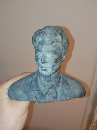 Бюст Есенина, статуэтка силумин. СССР, Советская.