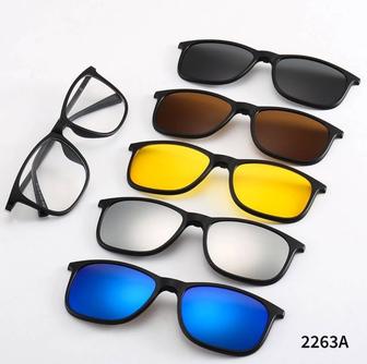 Солнцезащитные очки 5в1 с магнитными насадками