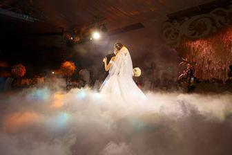 Тяжёлый дым фонтан на свадьбу