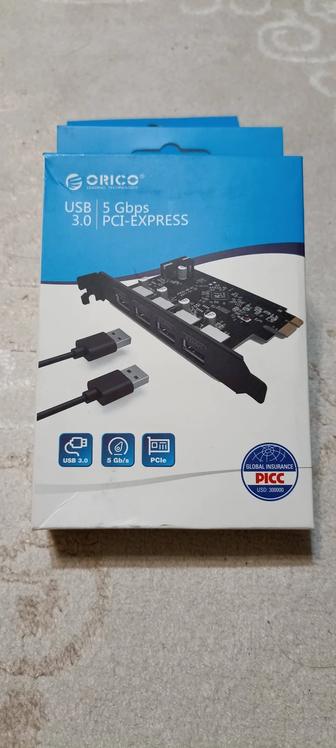 PCI-е контролер портов USB 3.0 (4 порта)
