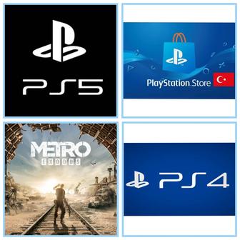 Запись игр PS4 PS5 Пополнение Турция Украина Подписки PSN