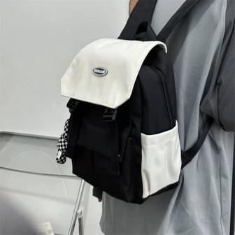Брендовая простая школьная сумка контрастого цвета Sealion, японский дизайн