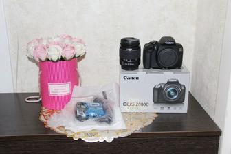 Профессиональный фотоаппарат Canon 2000D 18-55mm. Как новый. Документы