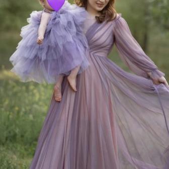 Комплект платья мама дочка