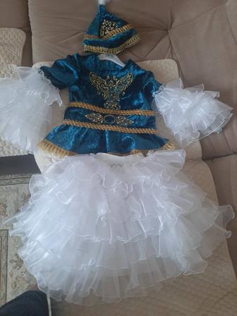 Прокат платье национальное казахское на девочку рост 120-150 см